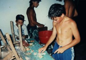 La actividad campamentil en las instalaciones del Balneario Municipal.