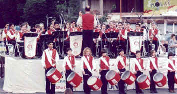 La Banda Municipal de Música "Juan Pedro Oviedo".