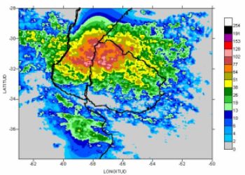 Precipitacin estimada - Reporte 24 horas corregido -20/11/2002-