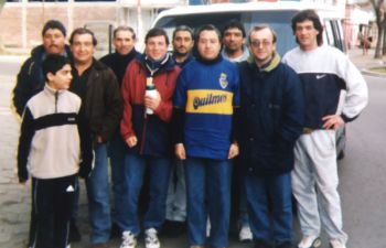 Integrantes de la Pea "La Mitad Ms Uno".
